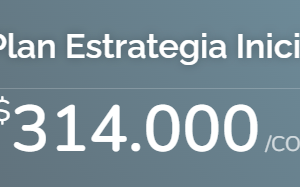 Plan Estrategia Inicio $314.000 /COP